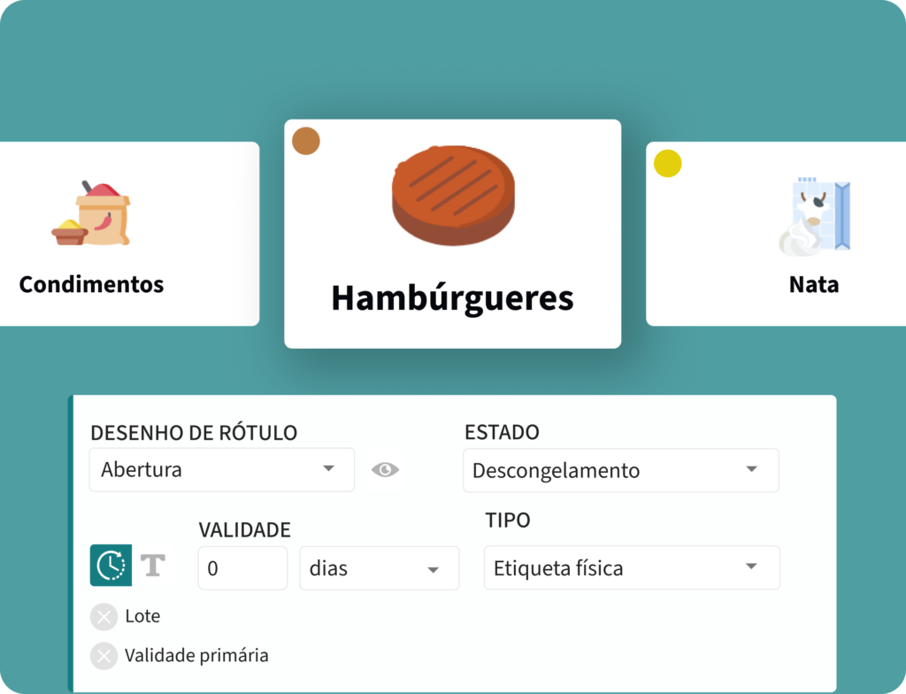 Software de etiquetagem de validade de alimentos