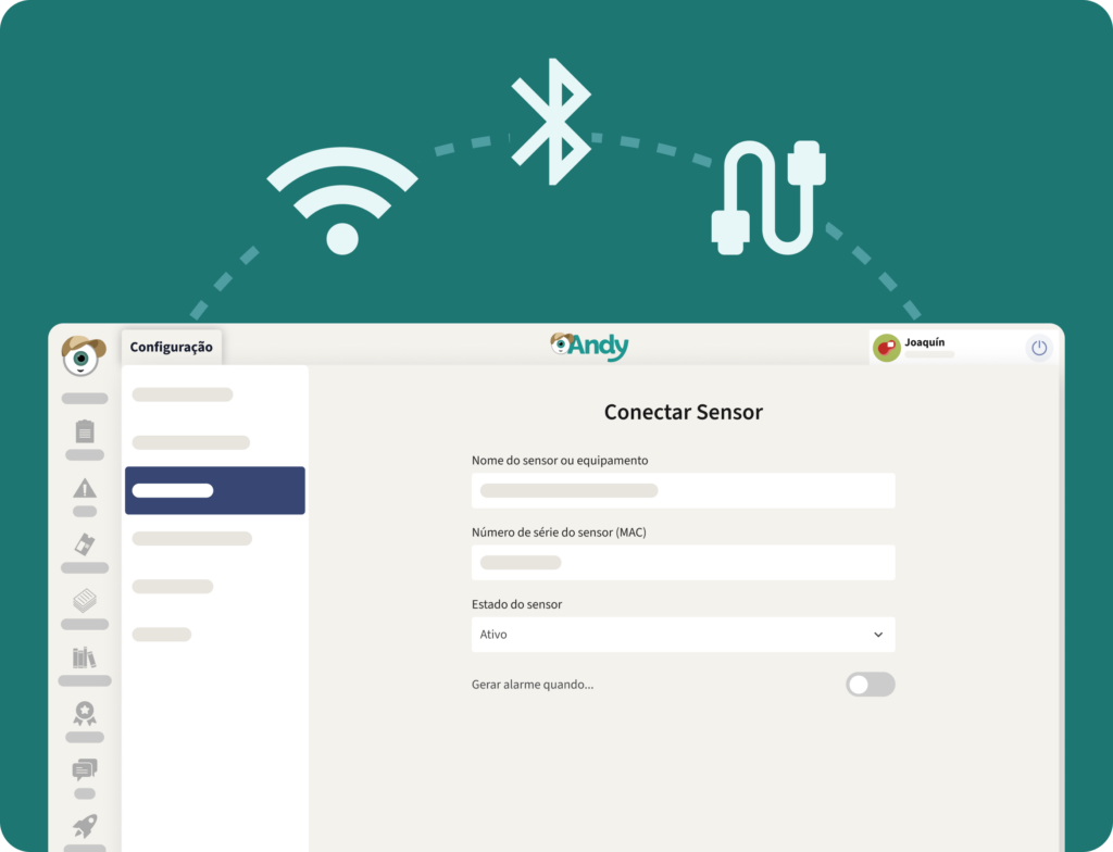Sensores de temperatura com Andy